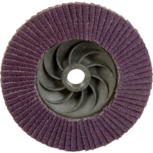 Disque &agrave; lamelles &agrave; changement rapide 769F, 4-1/2" x 5/8"-11, Type 29, Grain 60+, C&eacute;ramique Cam Industrial