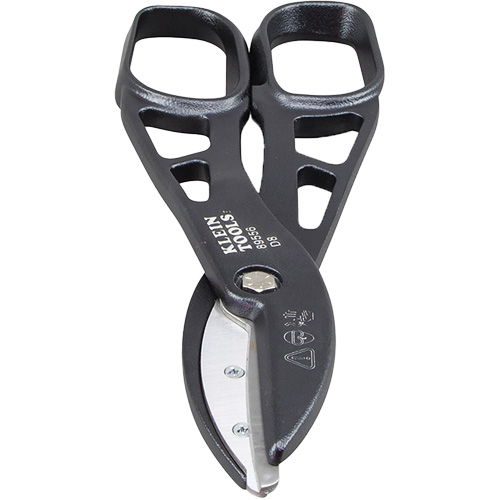 Tin Snips, 3-1/2" Cut Length, Straight Cut Cam Industrial