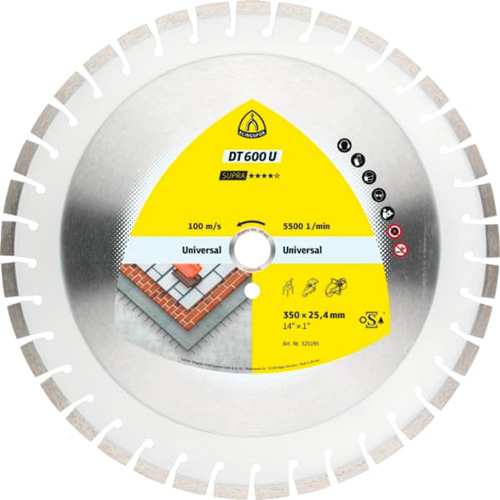 DT 600 U Supra Large Diamond Cutting Blades Cam Industrial