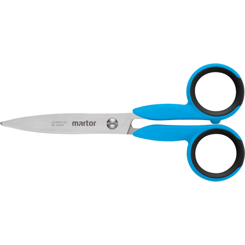 Secumax 363 Safety Scissors, 5-7/25", Rings Handle Cam Industrial