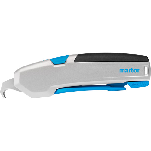 Secupro 625 Retractable Safety Knife with Hook Blade, 16 mm, Heavy-Duty, Aluminum Handle Cam Industrial