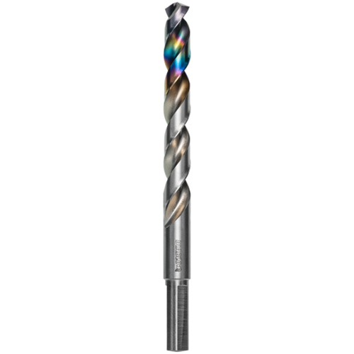 Metal Demon Drill Bit for Mild, Hardened and Stainless Steels, 7/16", 3-7/10" Flute, 130° Point Cam Industrial
