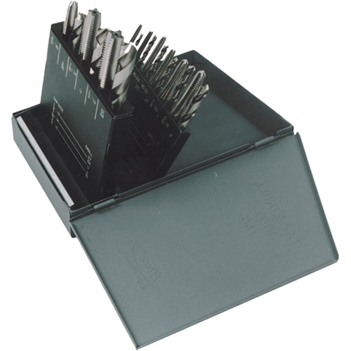 Jeu de forets courts & taraud moyens manuel HT18, 18 morcea Cam Industrial