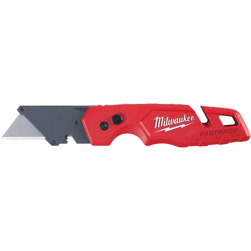 FASTBACK Folding Utility Knife, Metal Handle Cam Industrial