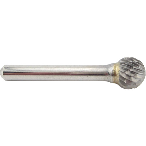 Ball Shape Carbide Shipyard Bur, SD-5, 1/2" Dia., 1/4" Shank, 7/16" Depth of Cut Cam Industrial