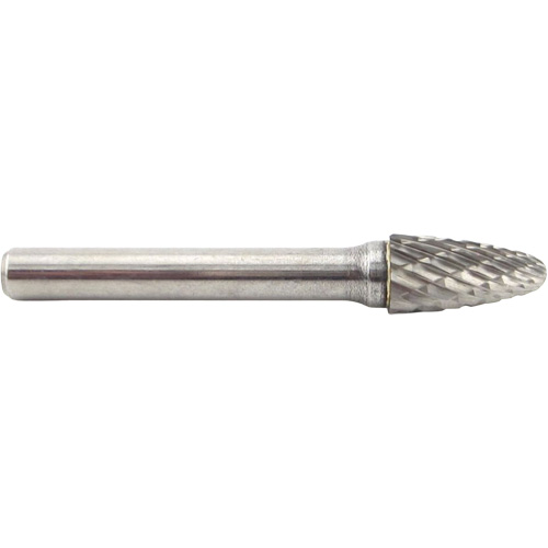 Tree Shape Radius End Carbide Shipyard Bur, SF-3, 3/8" Dia., 3/4" Depth of Cut Cam Industrial