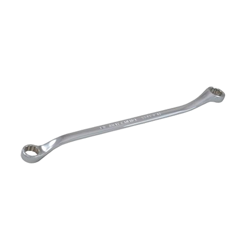 Box Wrench, 12 Point, 3/4" x 25/32", 15° Offset, Chrome Finish Cam Industrial