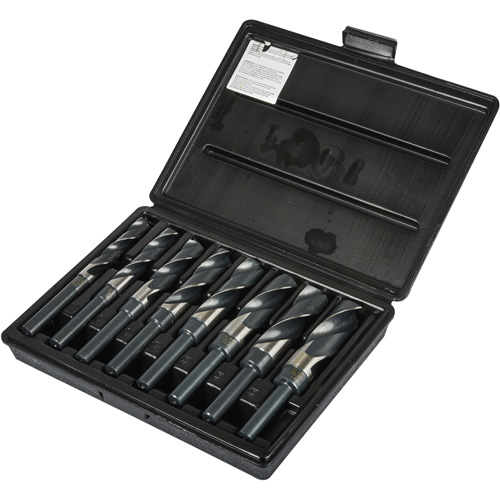 Reduced Shank Drill Bit Set, 8 Pieces, High Speed Steel Cam Industrial