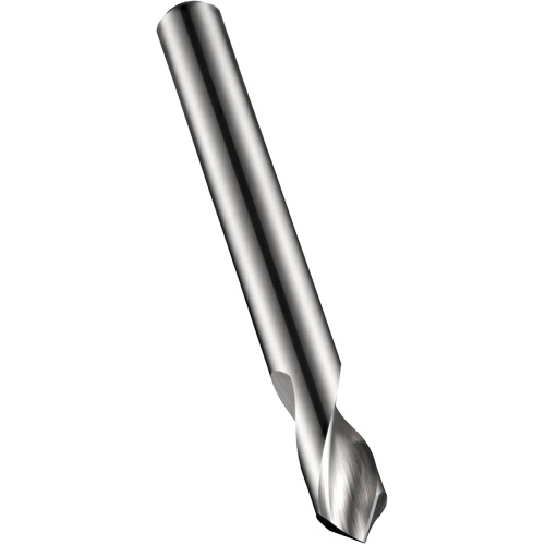Spotting Drill, 5 mm, Carbide, 16 mm Flute, 90° Point Cam Industrial