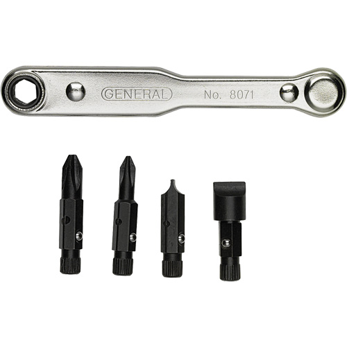 Jeu de tournevis coud&eacute; &agrave; cliquet, 5 mcx Cam Industrial