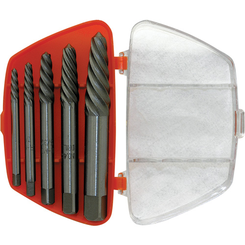 ISE-5 5-Piece Spiral Extractor Set, Chrome Molybdenum Cam Industrial