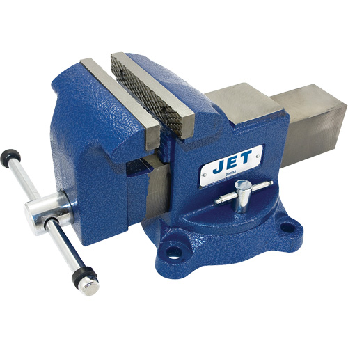 JSV-6HD Heavy-Duty Vise with 6" Swivel Base, 4" Jaw Width, 4" Throat Depth Cam Industrial