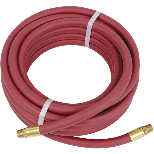 Heavy-Duty Air Hose, Air, PVC, 3/8" dia. x 25', 300 psi, 3/8" NPT Cam Industrial