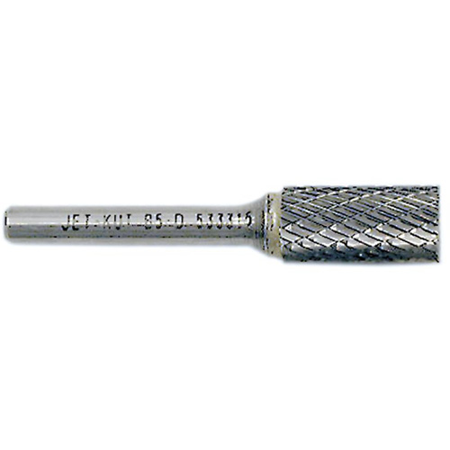 JET-KUT Cylindrical Shape Burr with End Cut, 3/8" Dia., 1/4" Shank, 3/4" Depth of Cut Cam Industrial