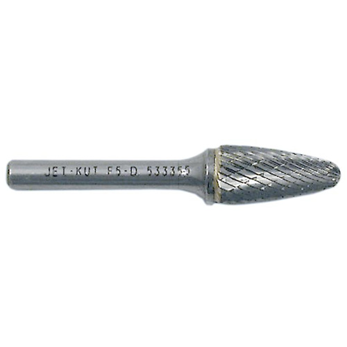 Tree Shape Bur with Radius End, 3/8" Dia., 1/4" Shank, 3/4" Depth of Cut Cam Industrial