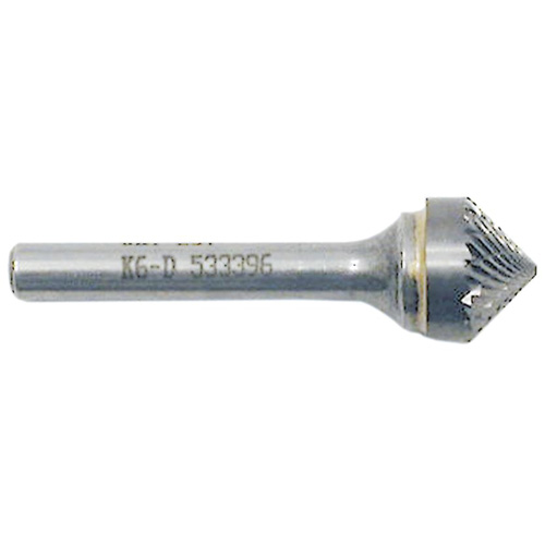 Cone Point Burr, 1/2" Dia., 1/4" Shank, 1/4" Depth of Cut Cam Industrial
