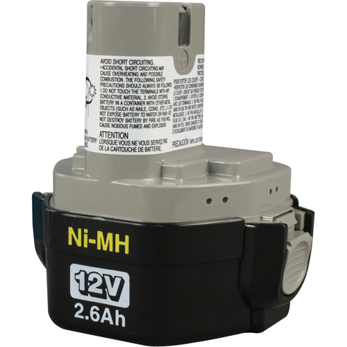 Pod-Style Battery, Ni-MH, 12 V, 2.6 A Cam Industrial