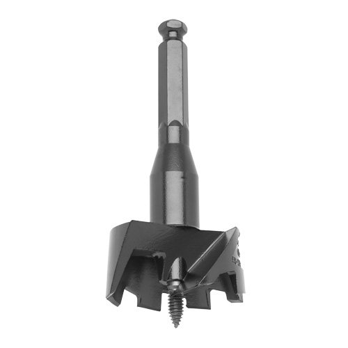 Heavy-Duty Standard Self-Feed Drill Bit, 2-1/8", 4-1/2" Length, 7/16" Hex Shank Cam Industrial