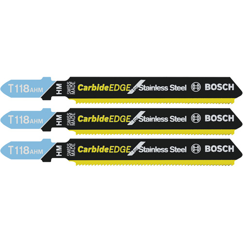 Lames de scie sauteuse d'expert pour tout usage, Carbure, Tige en T, 3-1/4" lo Cam Industrial