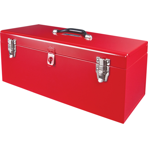 Coffre &agrave; outils portatif ATB100 avec plateau en m&eacute;tal pour outils, 8-3/4" P x 21" la x 9" h, Rouge Cam Industrial
