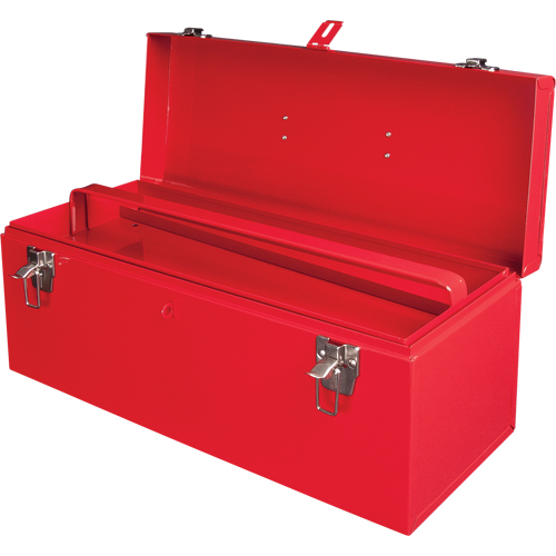 Coffre &agrave; outils portatif ATB100 avec plateau en m&eacute;tal pour outils, 8-3/4" P x 21" la x 9" h, Rouge Cam Industrial
