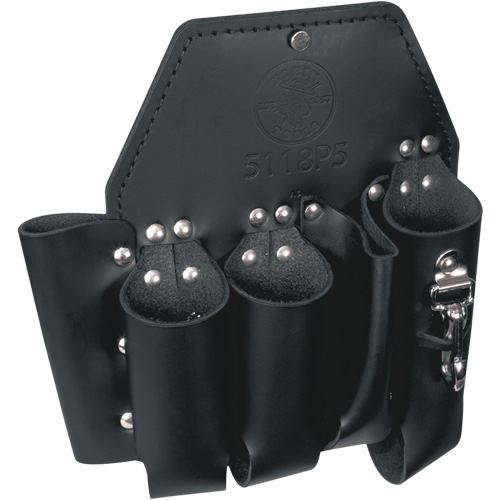Tool Pouch, Multiple Tool Holder, Leather, 5 Pockets Cam Industrial