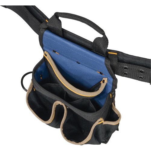 Combin&eacute;s de ceinture &agrave; outils &agrave; 20 pochettes, Polyester, Noir Cam Industrial