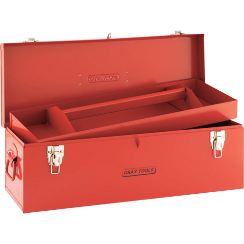 Coffre &agrave; outils, 10-3/4" P x 25-1/2" la x 10" h, Rouge Cam Industrial