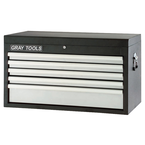 Top Chest - 5 Drawers, 33-1/2" W, 5 Drawers, Black Cam Industrial