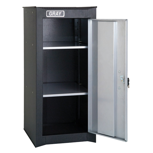 Side Rider Cabinet, 2 Drawers, 14-3/4" W x 18" D x 33-3/4" H, Black Cam Industrial