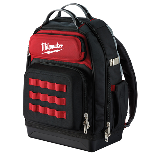 Ultimate Jobsite Backpack, 20" L x 17" W, Black, Ballistic Cam Industrial