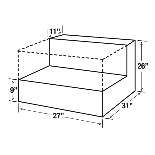 R&eacute;servoir de transfert pour carburant en acier, Acier, Capacit&eacute; 48 gal., Blanc Cam Industrial