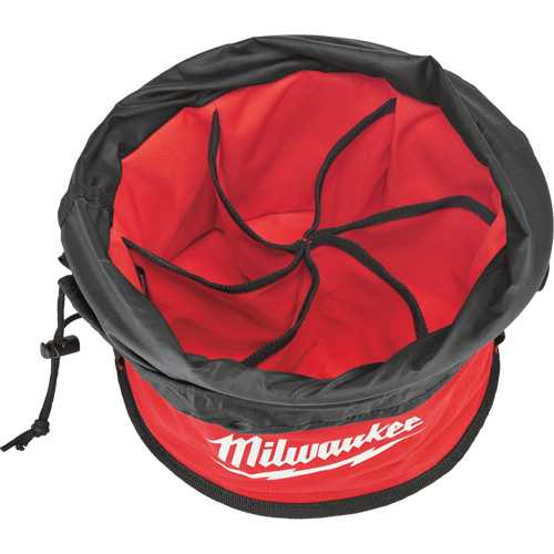 Parachute Organizer Bag, 11-4/5" L x 11-4/5" W x 11" H, Nylon, Black/Red Cam Industrial