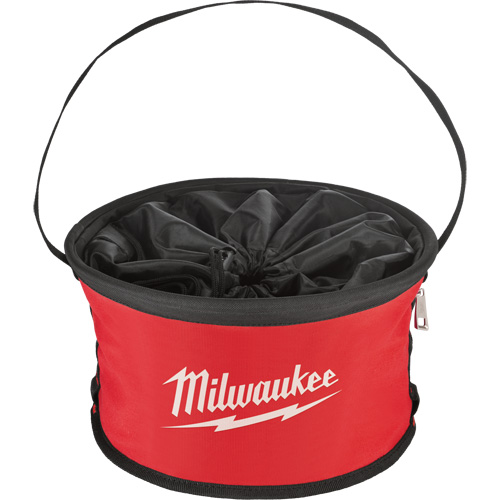 Parachute Organizer Bag, 11-4/5" L x 11-4/5" W x 11" H, Nylon, Black/Red Cam Industrial