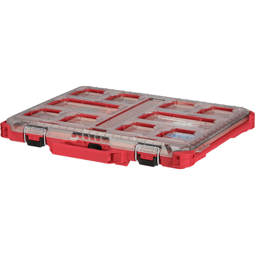 Packout Low-Profile Organizer, 19-3/4" x 16-2/5" x 2-1/2", Black/Red Cam Industrial
