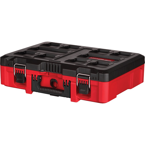 Packout Tool Case with Customizable Insert, 20-7/10" x 15-1/5" x 6-1/5", Black/Red Cam Industrial