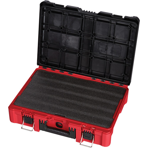 Packout Tool Case with Customizable Insert, 20-7/10" x 15-1/5" x 6-1/5", Black/Red Cam Industrial
