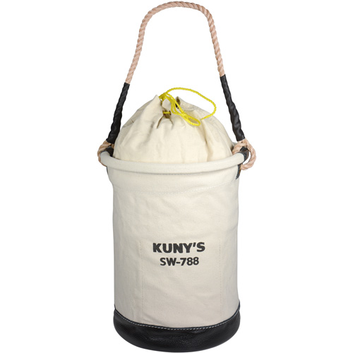 Sac &agrave; outils avec sommet style parachute, 11-1/2" lo x 11-1/2" la x 16" h, Toile, Beige Cam Industrial