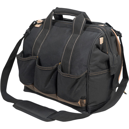 Porte-outils &agrave; compartiments multiples, Polyester, 33 pochettes, Noir Cam Industrial