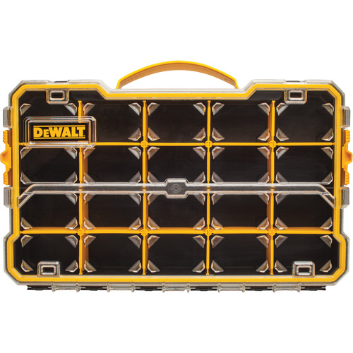 Organisateur avec compartiments PRO, 11" la x 17-5/8" p x 2-7/8" h, Noir/Jaune Cam Industrial