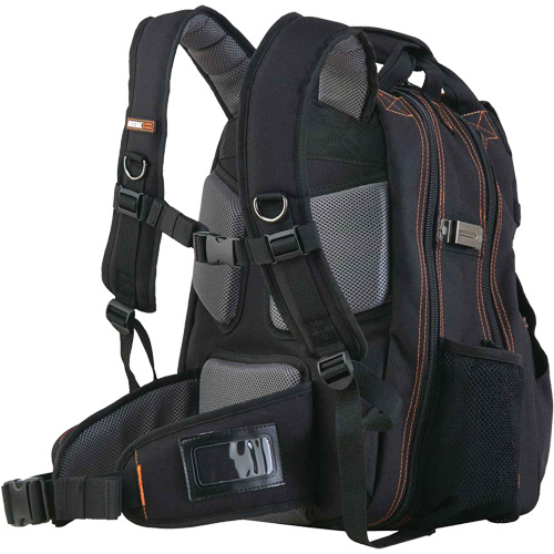 Arsenal&reg; 5843 Tool Backpack, 13-1/2" L x 8-1/2" W, Black, Polyester Cam Industrial