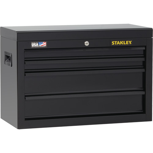 100 Series Tool Chest, 26" W, 4 Drawers, Black Cam Industrial