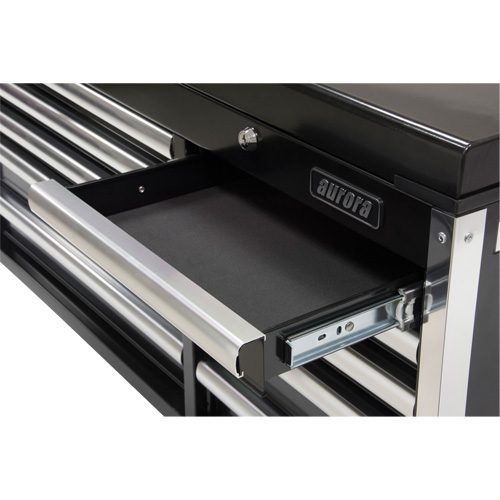 Industrial Tool Chest, 41" W, 10 Drawers, Black Cam Industrial