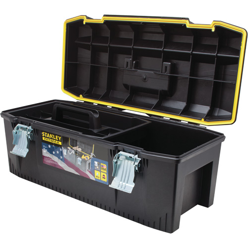 FatMax&reg; Structural Foam Tool Box, 28" W x 12-1/2" D x 11" H, Black/Yellow Cam Industrial