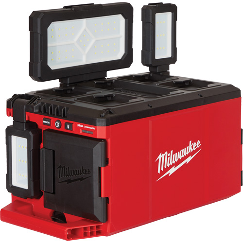 M18 Packout Light/Charger, LED, 3000 Lumens Cam Industrial