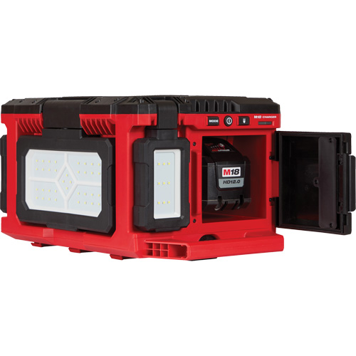 M18 Packout Light/Charger, LED, 3000 Lumens Cam Industrial