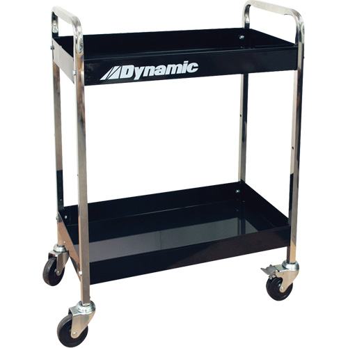 Utility Cart, 2 Tiers, 30" x 36" x 16" Cam Industrial