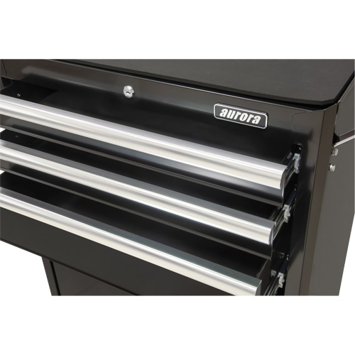 Industrial Tool Cart, 3 Drawers, 29-4/5" W x 21-1/5" D x 38-4/5" H, Black Cam Industrial