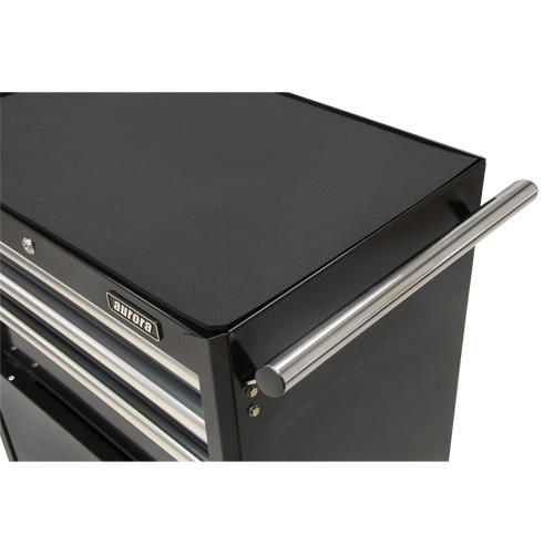 Industrial Tool Cart, 3 Drawers, 29-4/5" W x 21-1/5" D x 38-4/5" H, Black Cam Industrial
