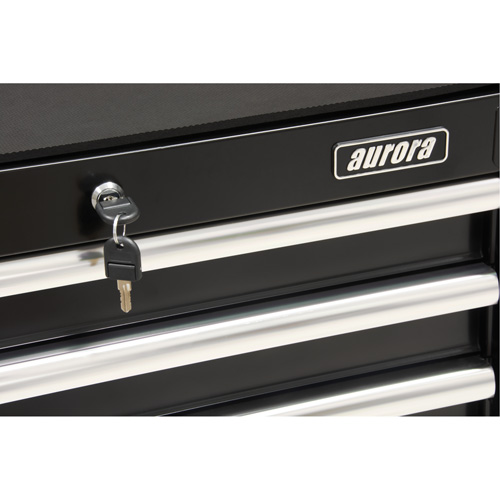 Industrial Tool Cart, 3 Drawers, 29-4/5" W x 21-1/5" D x 38-4/5" H, Black Cam Industrial